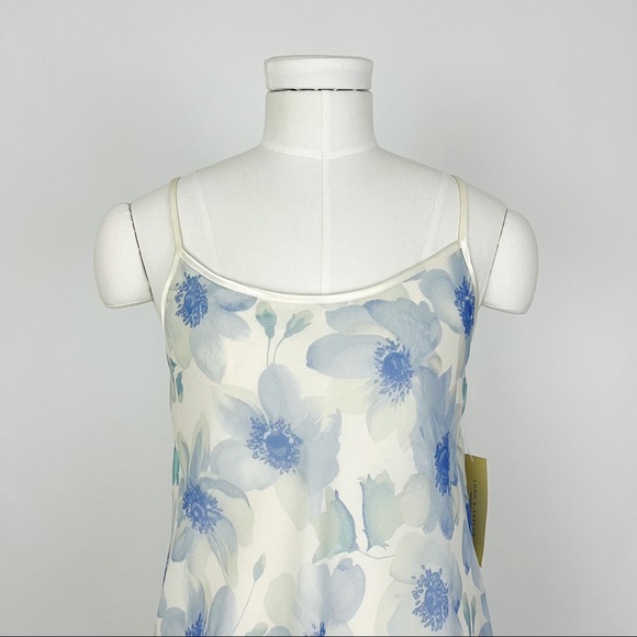 Vintage 90’s Lord & Taylor Sheer Botanical Chemise Slip Dress | Size S - Picture 3 of 10